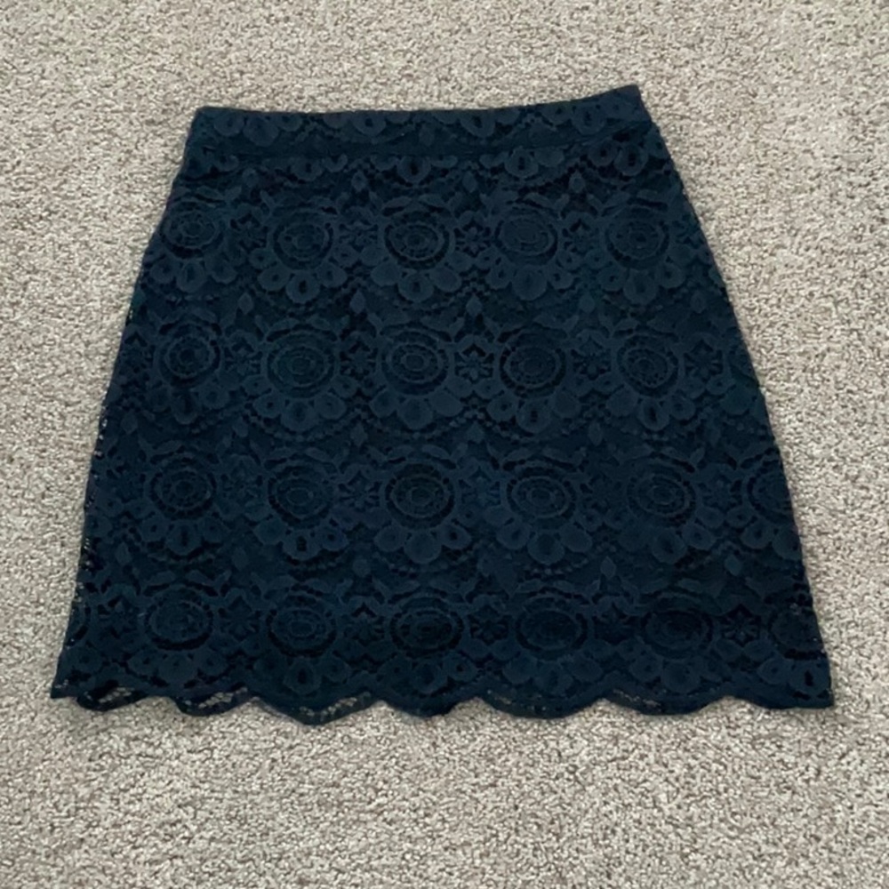 Elegant Black Lace Skirt